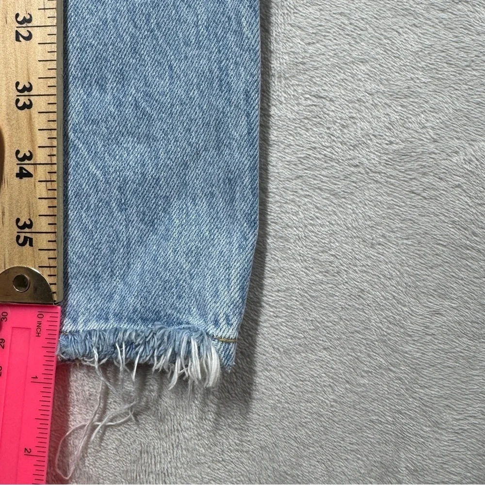 Agolde Jamie High Rise Tapered Intentionally Distressed 100% Cotton Jeans 27 - Picture 9 of 16